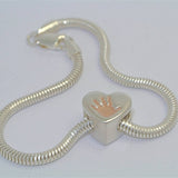 Handprint Bracelet Charm with Rose Gold - Little Fingers 'n' Toes