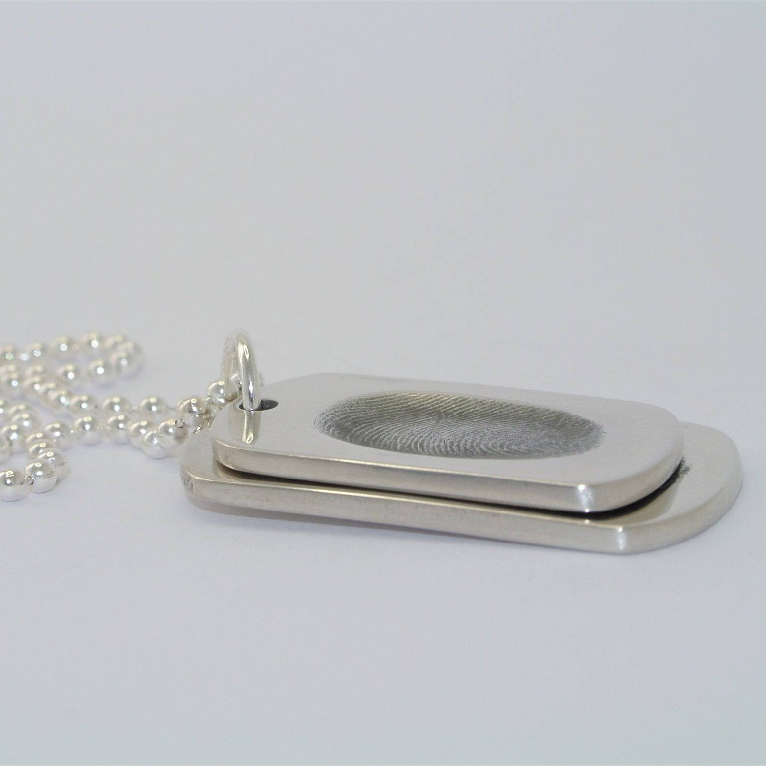 Fingerprint Dogtag Necklace