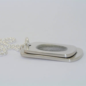 Fingerprint Dogtag Necklace