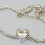 Handprint Bracelet Heart Charm Bead - Little Fingers 'n' Toes