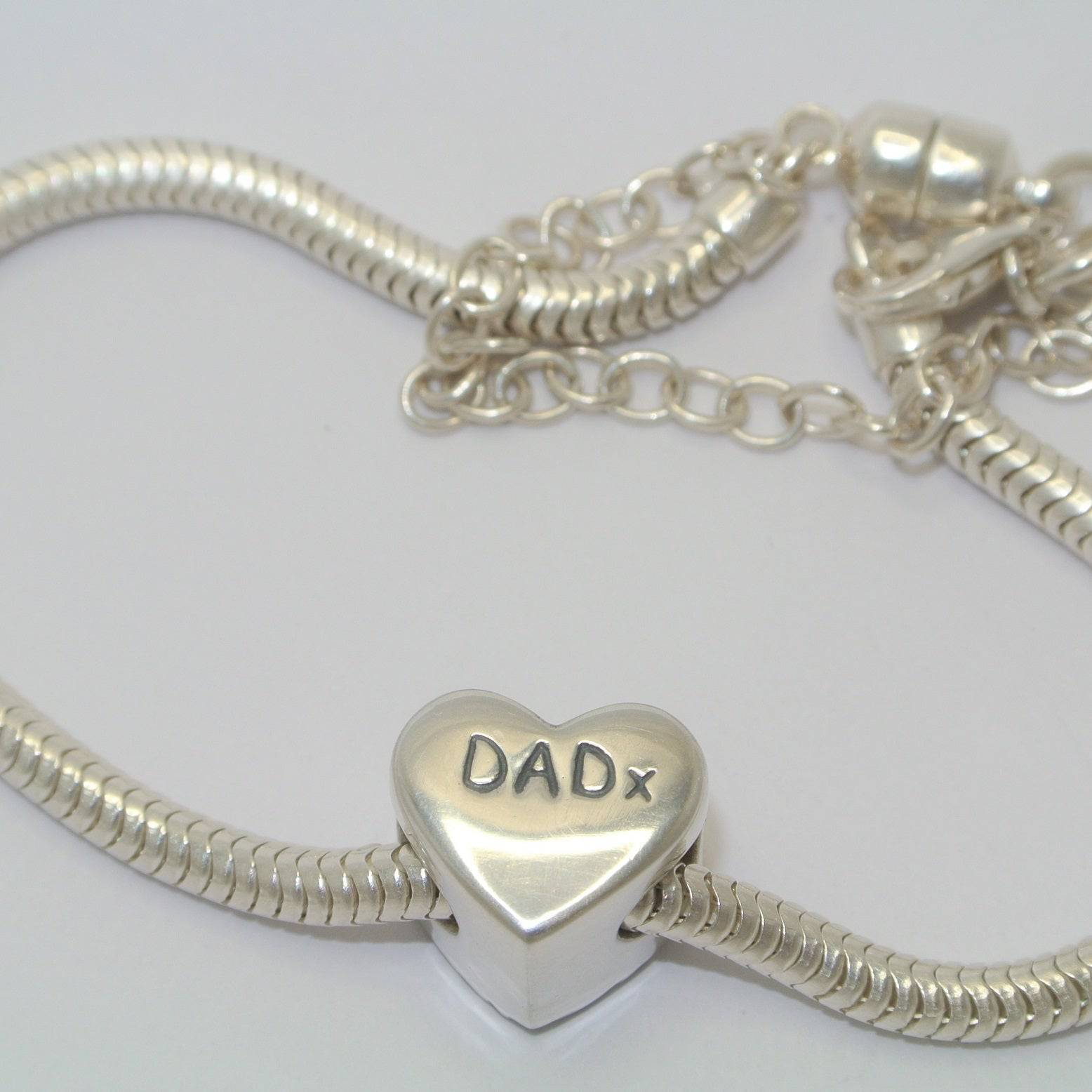 Handprint Bracelet Heart Charm Bead - Little Fingers 'n' Toes