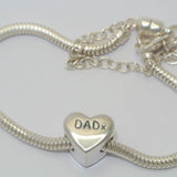 Handprint Bracelet Heart Charm Bead - Little Fingers 'n' Toes