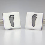 Handprint Cufflinks - Little Fingers 'n' Toes