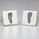 Handprint Cufflinks - Little Fingers 'n' Toes
