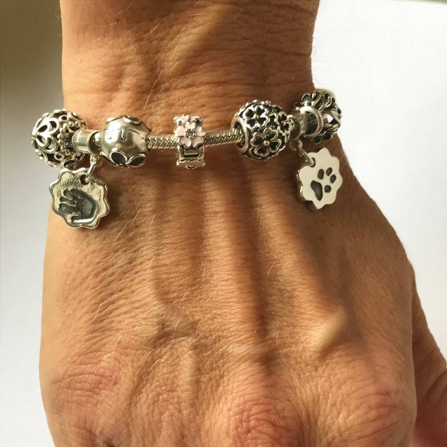 Pawprint Bracelet Charm - Little Fingers 'n' Toes