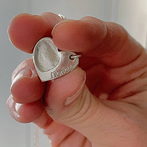 Fingerprint Silver Jewellery Make Your Own At Home (Pay £10 Deposit) Cost is £54 - Little Fingers 'n' Toes