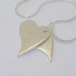 Handprint Double Necklace with 24ct gold - Little Fingers 'n' Toes