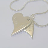 Handprint Double Necklace with 24ct gold - Little Fingers 'n' Toes