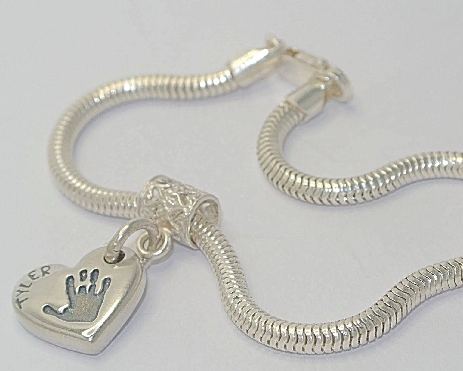 Handprint Chunky Bracelet Charm Jewellery - Little Fingers 'n' Toes