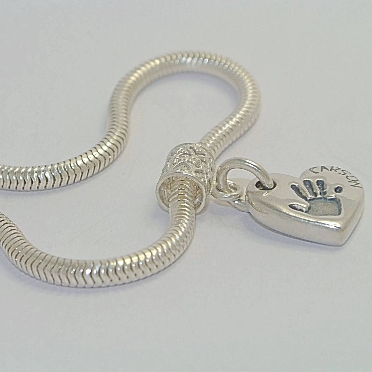 Handprint Chunky Bracelet Charm Jewellery - Little Fingers 'n' Toes