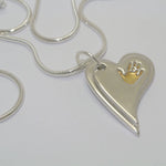 Handprint Double Necklace with 24ct gold - Little Fingers 'n' Toes