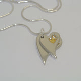 Handprint Double Necklace with 24ct gold - Little Fingers 'n' Toes