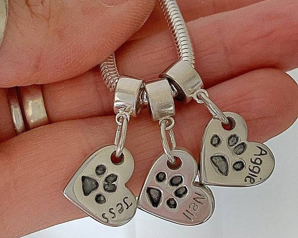 Pawprint Bracelet Charm - Little Fingers 'n' Toes