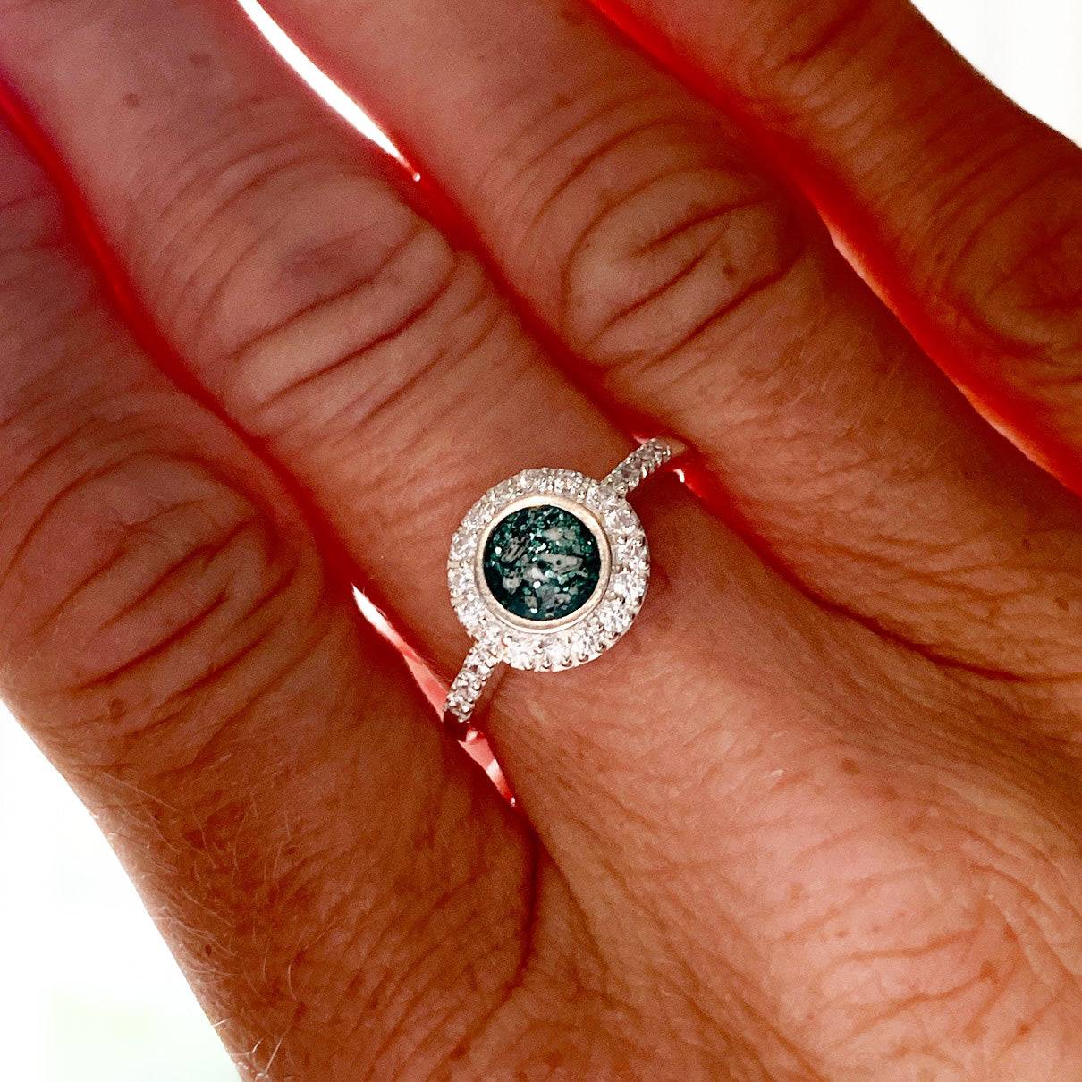 Memorial Ashes Circle Ring - Little Fingers 'n' Toes