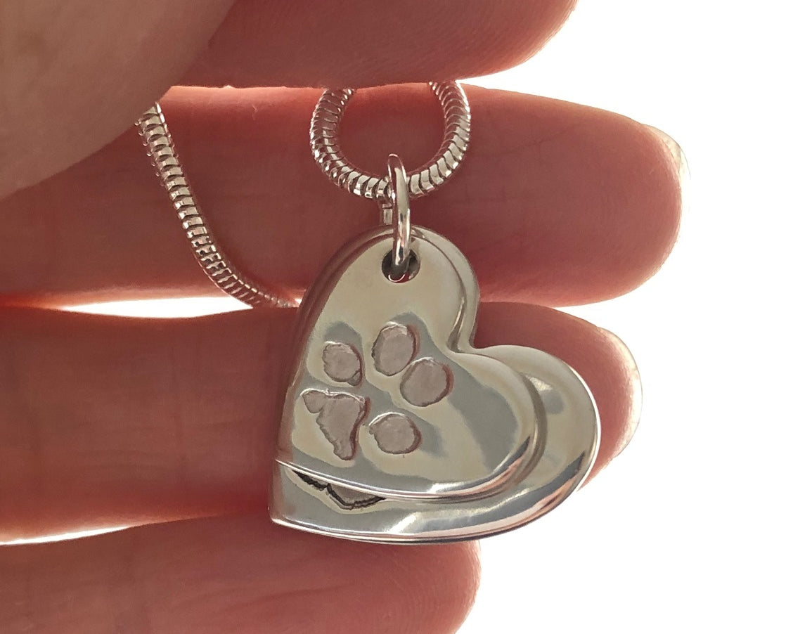 Handprint/Footprint Double Pendants Necklace - Little Fingers 'n' Toes
