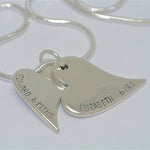 Handprint/Footprint Double Pendants Necklace - Little Fingers 'n' Toes