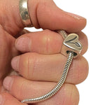 Vegan Heart Bead Charm - Little Fingers 'n' Toes