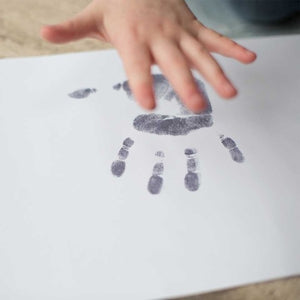 inkless handprint capture kit for personalised silver jewellery