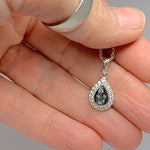 Memorial Ashes Teardrop with Diamantés Necklace - Little Fingers 'n' Toes