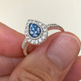 Memorial Ashes Teardrop Ring - Little Fingers 'n' Toes