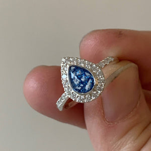 Memorial Ashes Teardrop Ring - Little Fingers 'n' Toes