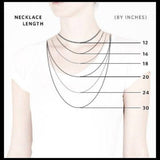 Wavy Heart Pawprint Necklace – Rose Gold & Sterling Silver Personalised Jewellery - Little Fingers 'n' Toes